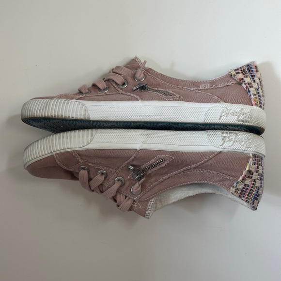 Blowfish Malibu Pink Multicolor Patchwork Canvas Sneakers - Picture 9 of 10